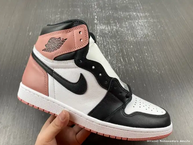 Official Maikesneakers Rust High Pink Jordan Nrg 861428-101 Og Retro Air 1 0602
